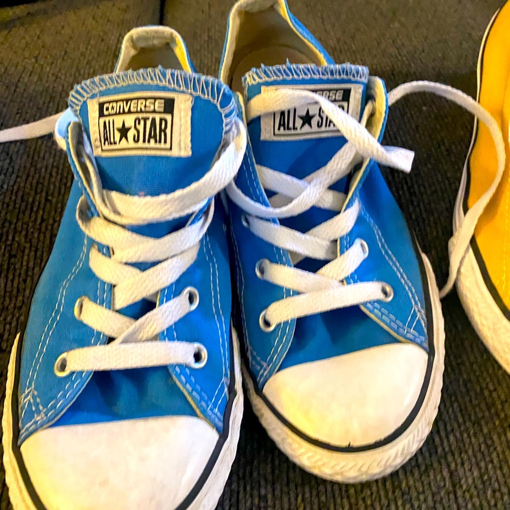 Like New Yellow and Blue Converse